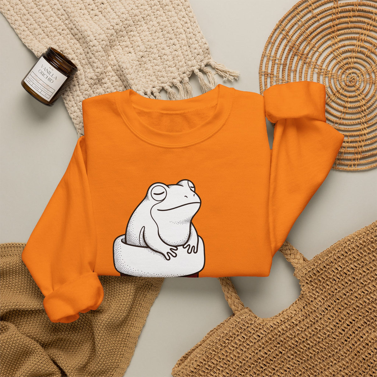 Frog Holiday Sock Sweatshirt Christmas Pet Gift Women Modern Sweatshirt Toad Sweatshirt Xmas Fan Holiday Sweatshirt Animal Graphic Doodle Xmas Stocking Sweatshirt