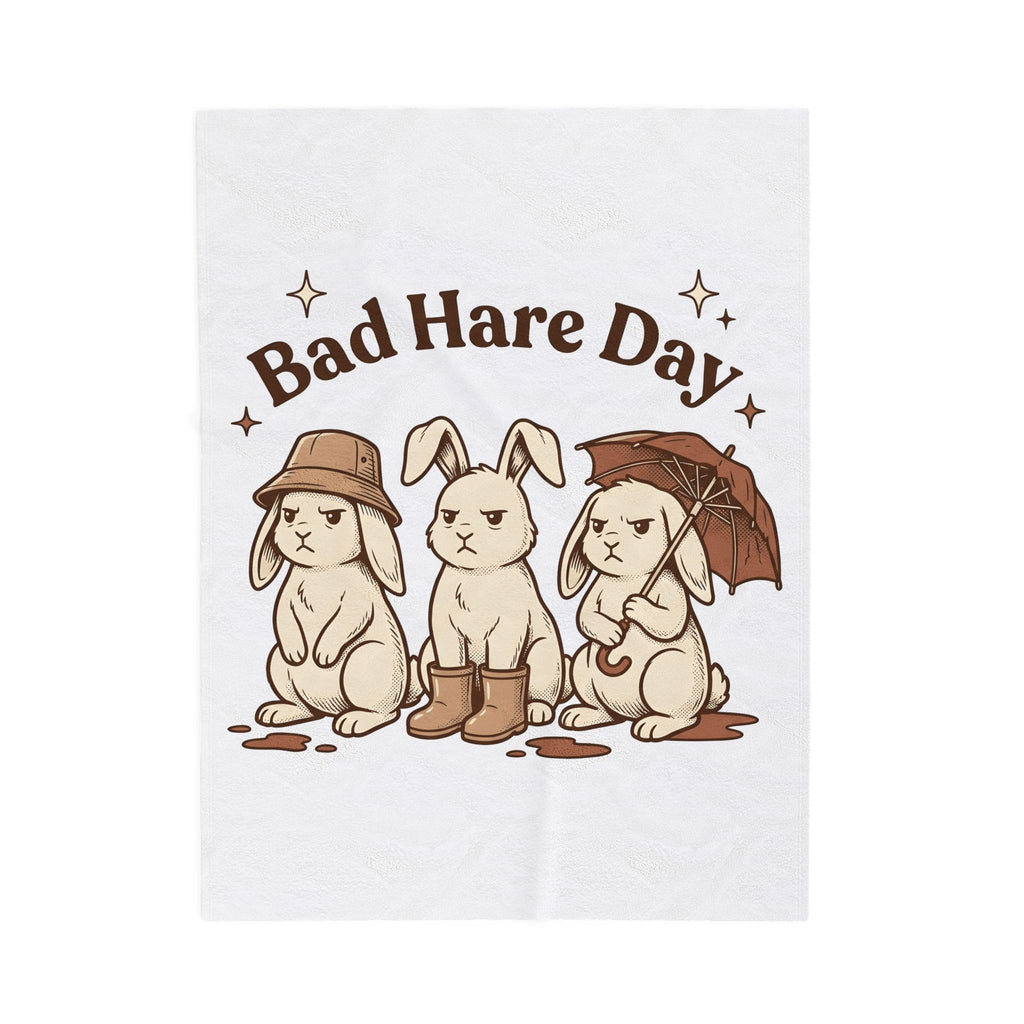 Moody Rabbits Blanket Funny Pets Gift Women Animation Blanket Bunny Blanket Humor Fan Cartoon Blanket Animal Graphic Classic Rainshade Blanket