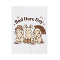 Moody Rabbits Blanket Funny Pets Gift Women Animation Blanket Bunny Blanket Humor Fan Cartoon Blanket Animal Graphic Classic Rainshade Blanket