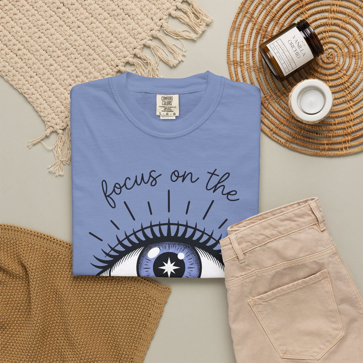 Enchanted Eye T-Shirt Boho Chic Mindfulness Gift Women Cartoon T-Shirt Mystic T-Shirt Hippie Fan Comix T-Shirt Meditation Graphic Sleek Glow T-Shirt