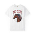 American Horse T-Shirt 4th Of July Wildlife Gift Women Retro T-Shirt Mustang T-Shirt Independence Fan Vintage T-Shirt Animal Graphic Sketch