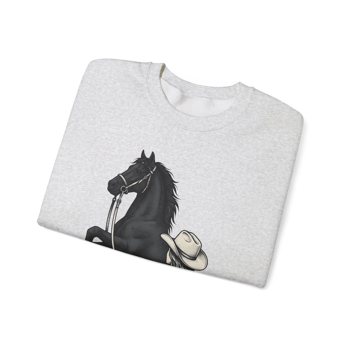 Ranch Horse Sweatshirt Cowgirl Cowboy Gift Women Old School Sweatshirt Ranch Horse Sweatshirt Rodeo Fan Vintage Sweatshirt Cowboy Graphic Line Art Power Bolt