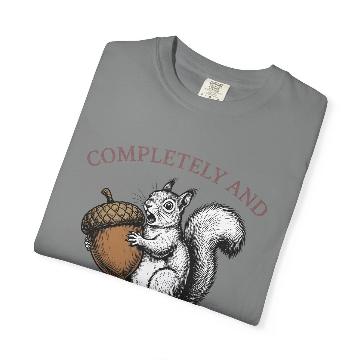 Chipmunk Nut T-Shirt Funny Pet Gift Women Sketch T-Shirt Acorn T-Shirt Humor Fan Squirrel Graphic Retro Comedy T-Shirt