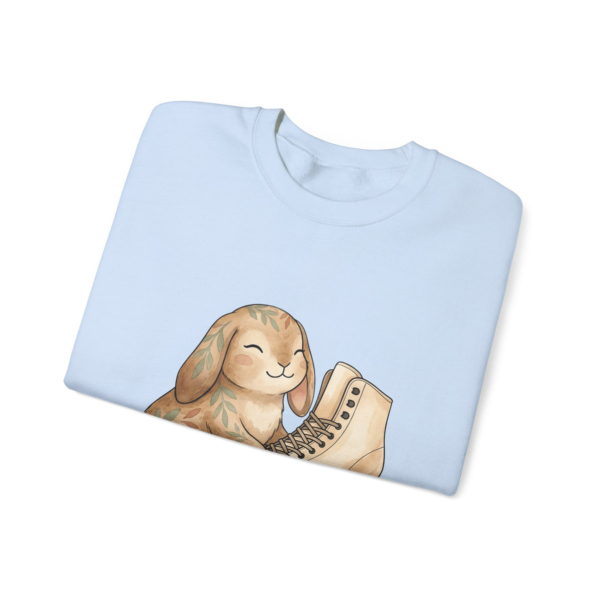 Bunny Skate Sports Fauna Gift Adorable Rabbit Skate Athlete Fan Wildlife Cute Brushstroke Sweatshirt