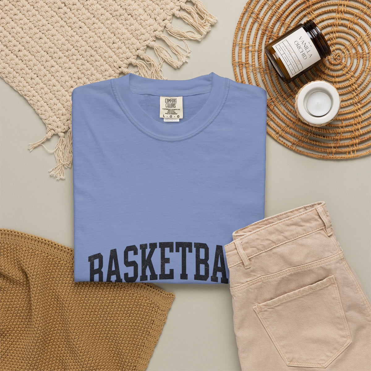 Team Text T-Shirt Moms Basketball Accessories Gift Women Hand Drawn T-Shirt Group Message T-Shirt Mom Fan Handdrawn T-Shirt Basketball Graphic Old