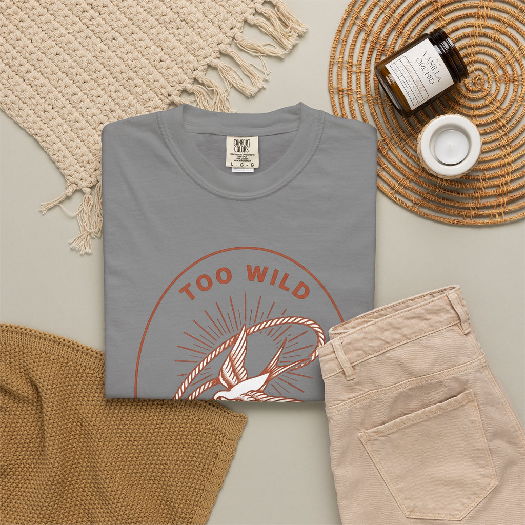 Swallow Bird Rope T-Shirt Cowgirl Adventure Gift Women Vintage T-Shirt Lariat T-Shirt Cowboy Fan Retro T-Shirt Explorer Graphic Western Sunburst