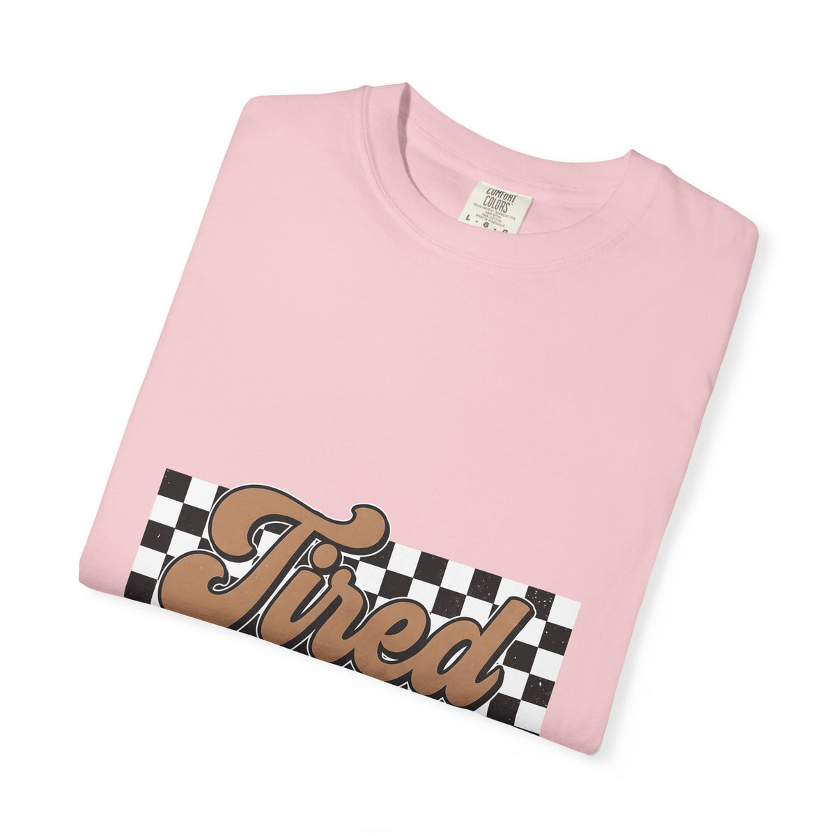 Cursive Font T-Shirt Mom Comedy Gift Women Nostalgic T-Shirt Script T-Shirt Mother Fan Vintage T-Shirt Humor Graphic Old-Fashioned Check Pattern
