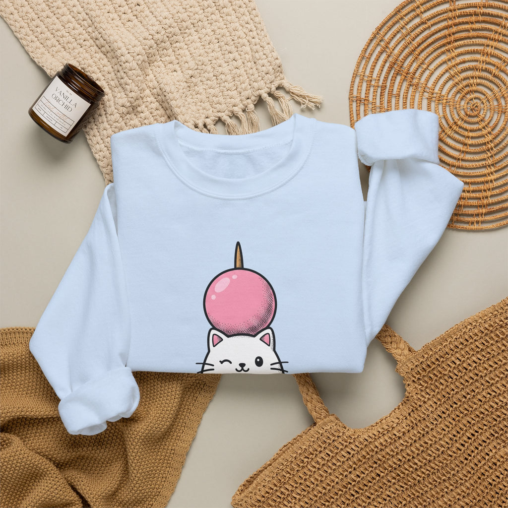 Feline Mochi Cat Snack Gift Adorable Cat Cat Fan Kitty Food Comic Sweet Candy Sweatshirt