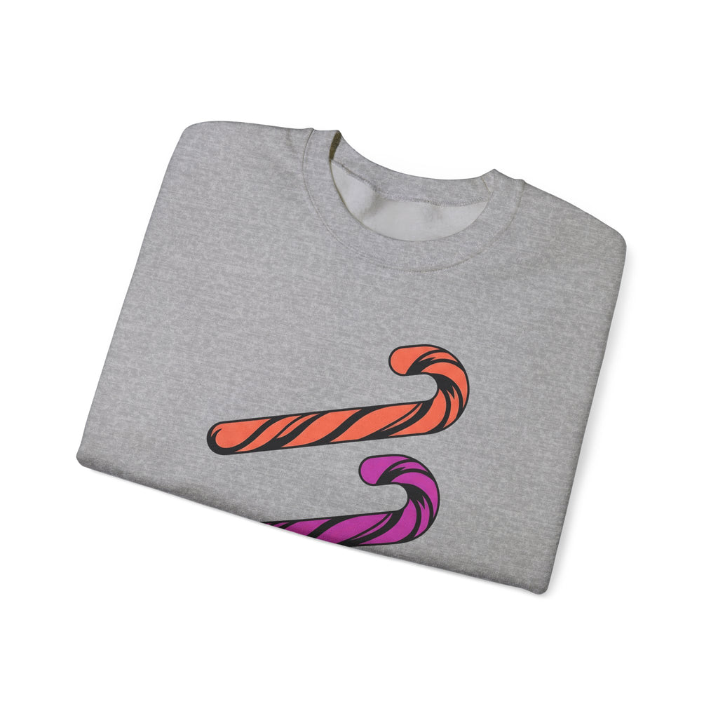 Holiday Candy Sweatshirt Christmas Confectionery Gift Women Flat Design Sweatshirt Candy Sweatshirt Christmas Fan Minimalist Sweatshirt Sweets Graphic Clean