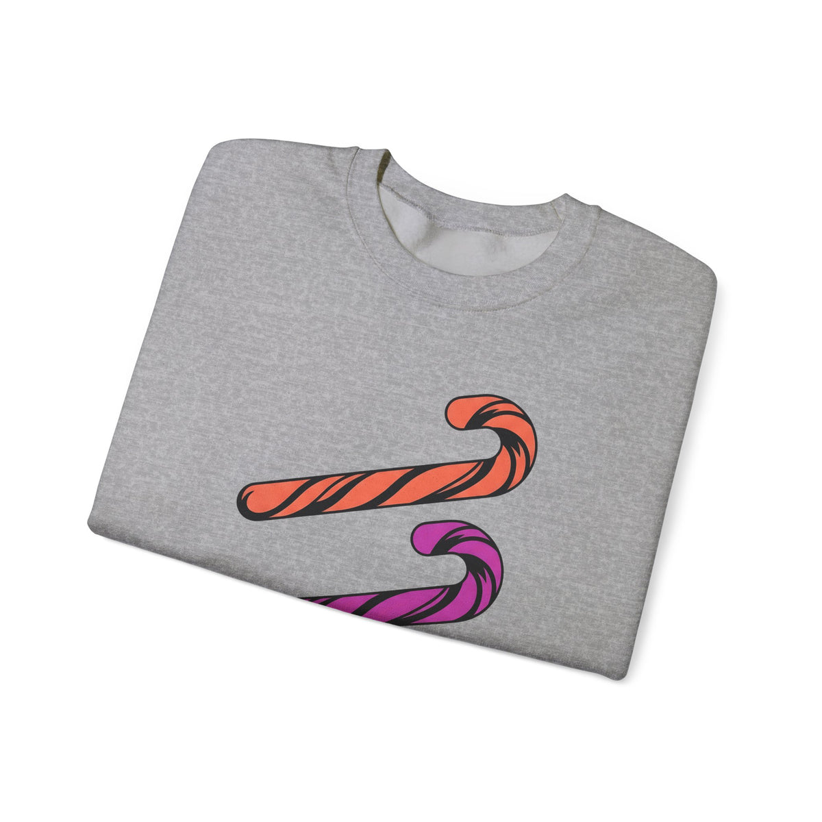 Holiday Candy Sweatshirt Christmas Confectionery Gift Women Flat Design Sweatshirt Candy Sweatshirt Christmas Fan Minimalist Sweatshirt Sweets Graphic Clean