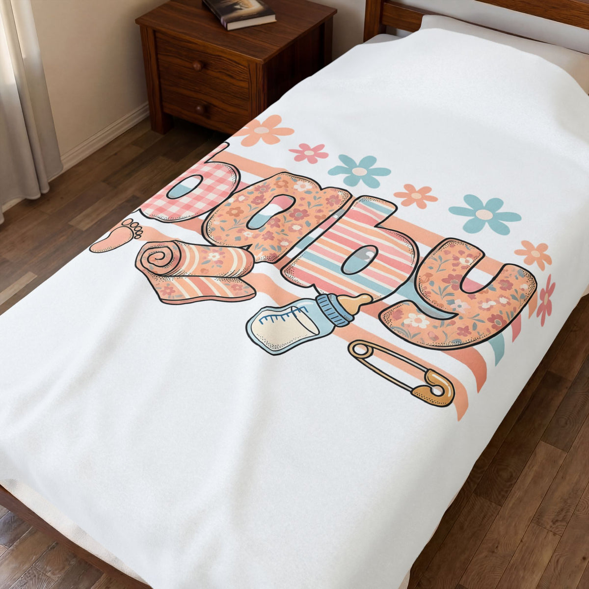 Baby Necessities Blanket Baby Event Gift Women Delightful Blanket Baby Gear Blanket Baby Fan Nursery Blanket Party Graphic Light Hues Petals Blanket