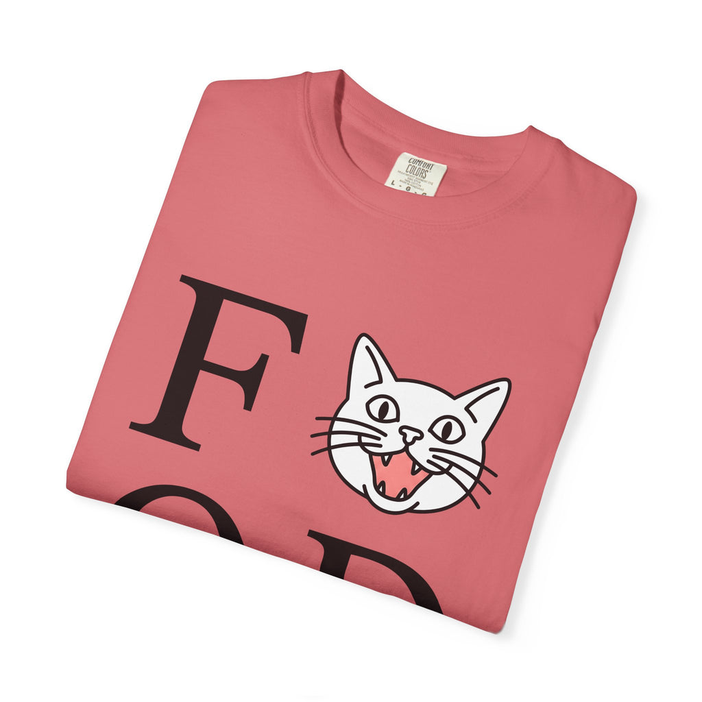 Cat Face Graphic T-Shirt Cat Humor Gift Women Minimalist T-Shirt Kitty T-Shirt Feline Fan Simple T-Shirt Funny Graphic Modern Bold Letters T-Shirt