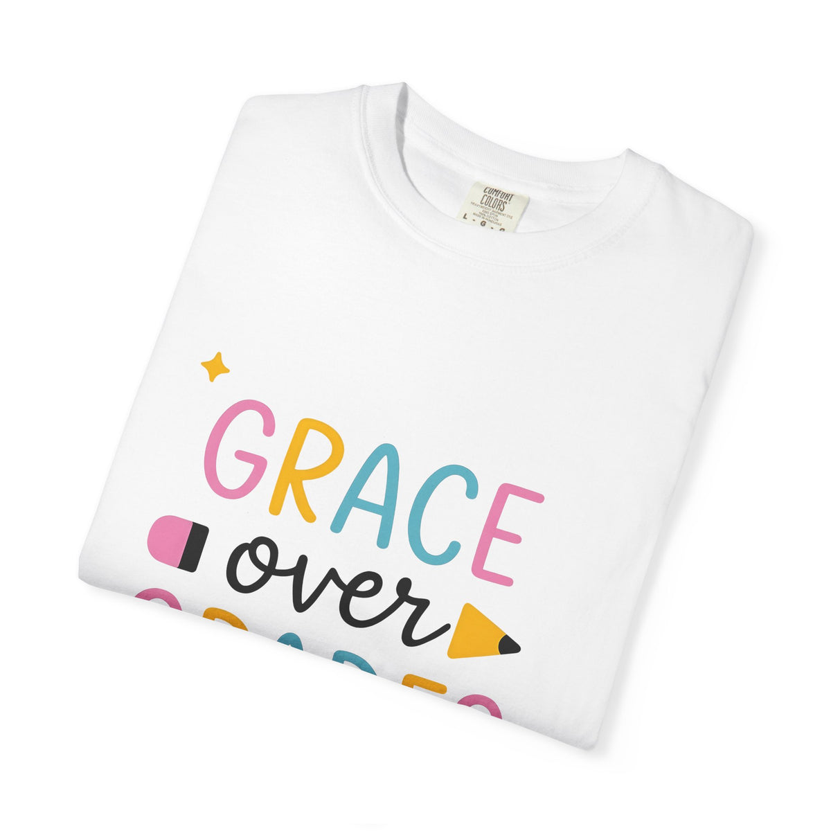Pencil Graphic T-Shirt Teachers School Gift Women Playful T-Shirt Illustration T-Shirt Educator Enthusiast Whimsical T-Shirt Classroom Graphic
