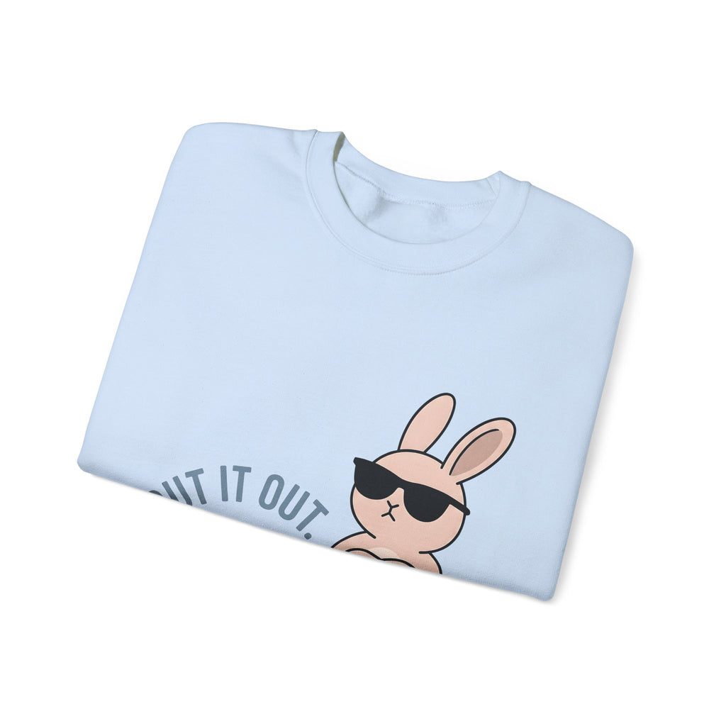 Bunny Sunglasses Sweatshirt Teacher Humor Gift Women Cartoon Sweatshirt Rabbit Shades Sweatshirt Educator Enthusiast Comic Sweatshirt Funny Graphic Minimalist