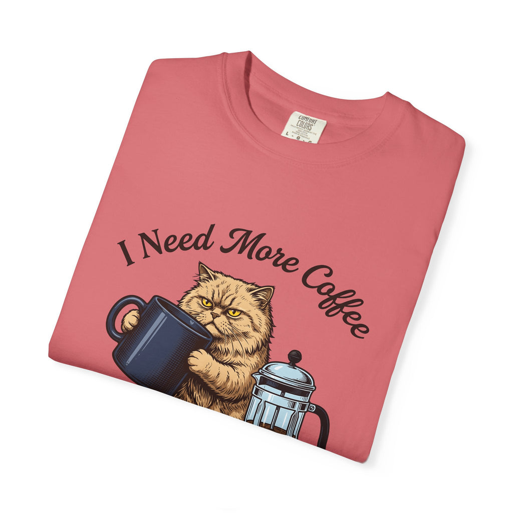 Cranky Cat T-Shirt Cat Latte Gift Women Old School T-Shirt Grumpy Cat T-Shirt Cat Fan Feline T-Shirt Coffee Graphic Doodle T-Shirt T-Shirt