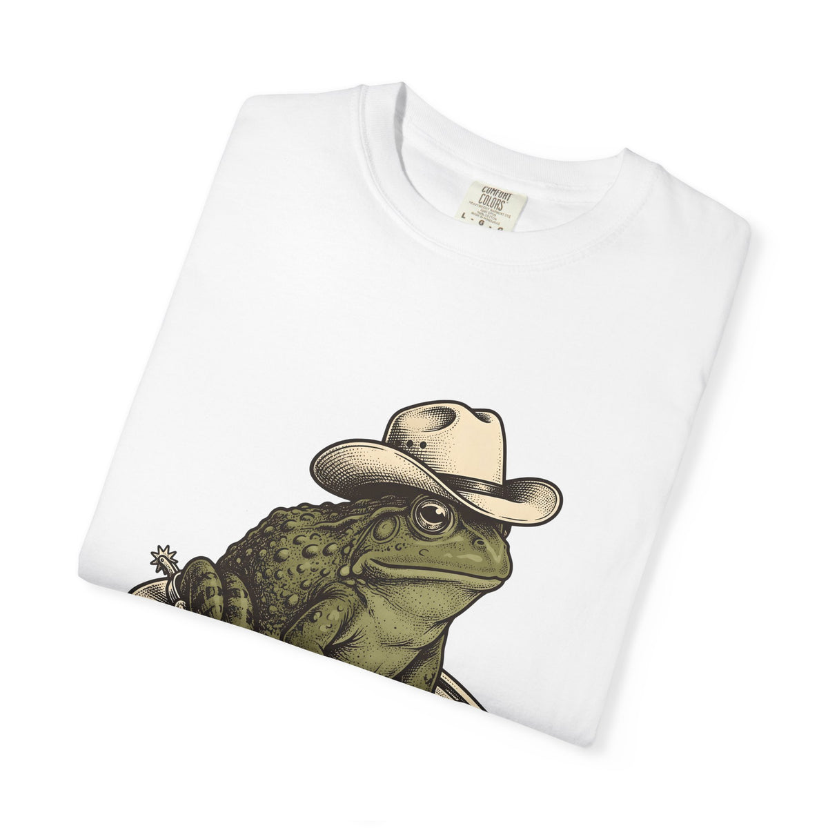Rodeo Frog T-Shirt Cowgirl Ranch Gift Women Classic T-Shirt Toad T-Shirt Cowgirl Fan Vintage T-Shirt Farm Graphic Line Art Metal Horseshoe T-Shirt