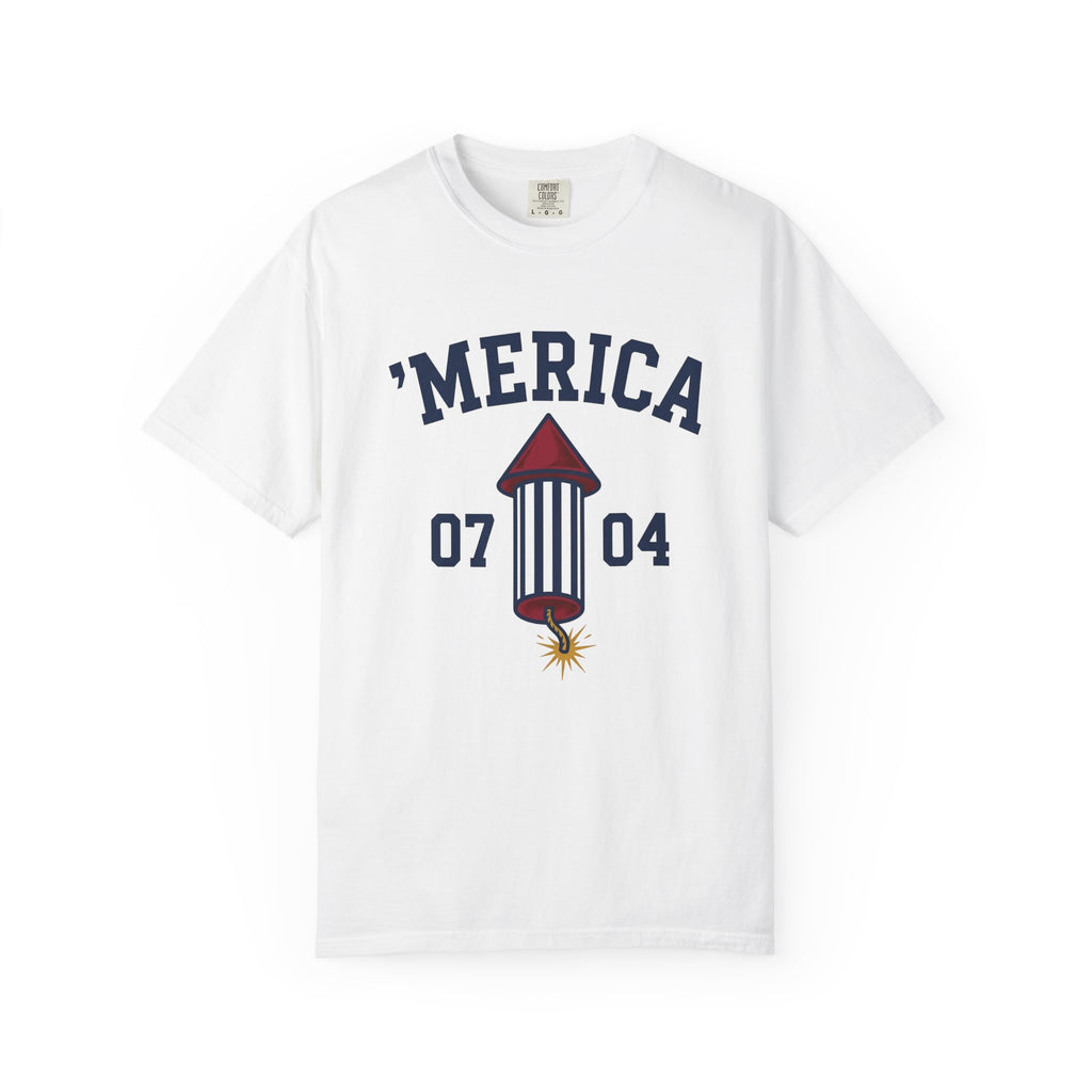 Firework Rocket 4Th Of July Celebration Gift Colorful Fireworks Independence Day Fan Vibrant Party T-Shirt