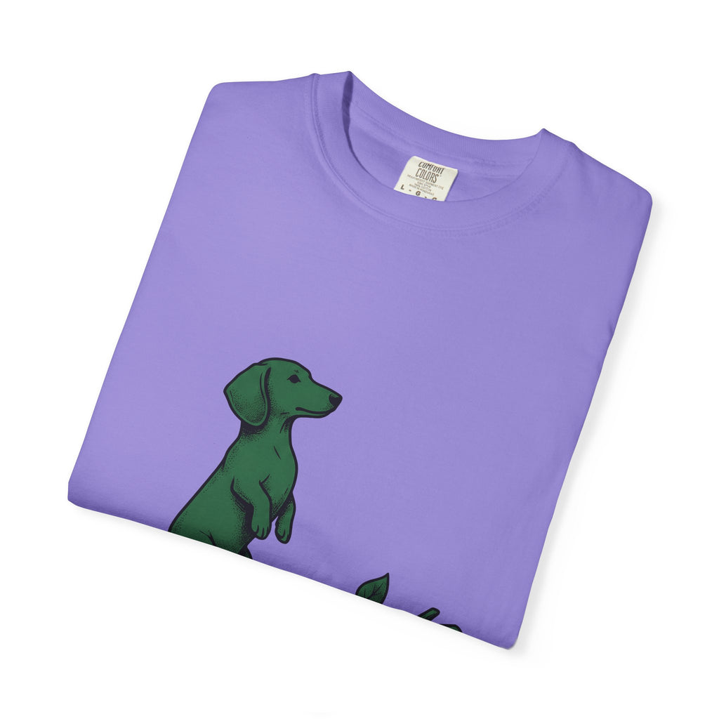 Dachshund Hound T-Shirt Dog Wildlife Gift Women Classic T-Shirt Wiener Dog T-Shirt Dog Fan Vintage T-Shirt Nature Graphic Doodle Tree Twig T-Shirt
