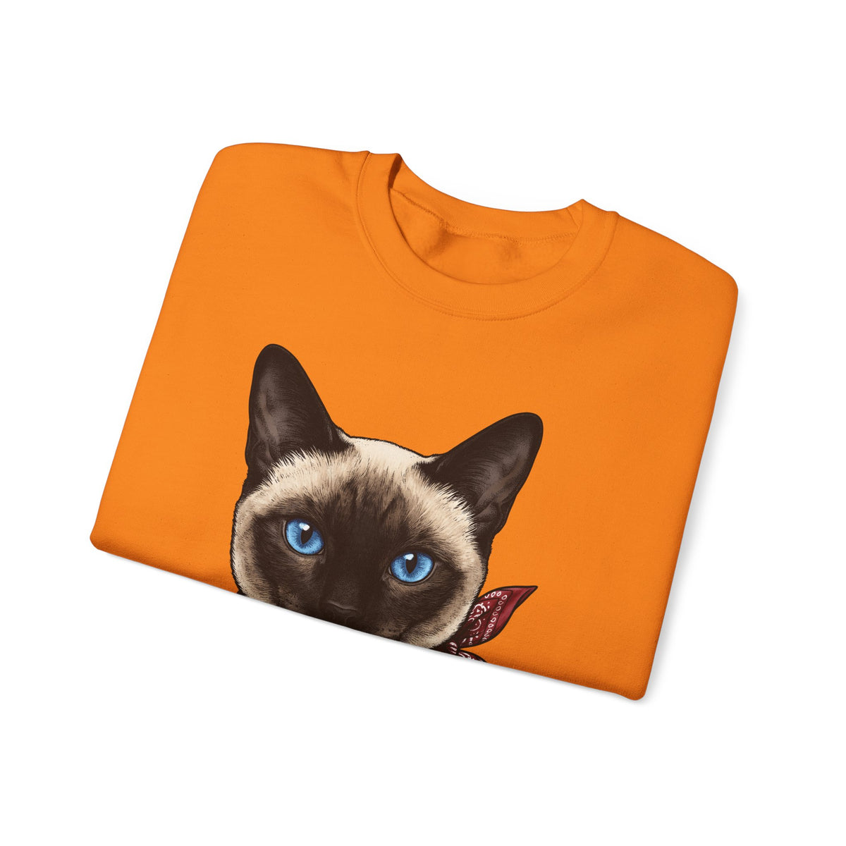 Siamese Cat Sweatshirt Cat Pet Gift Women Realistic Sweatshirt Siamese Sweatshirt Cat Fan Feline Sweatshirt Pet Graphic Vintage Bandana Sweatshirt
