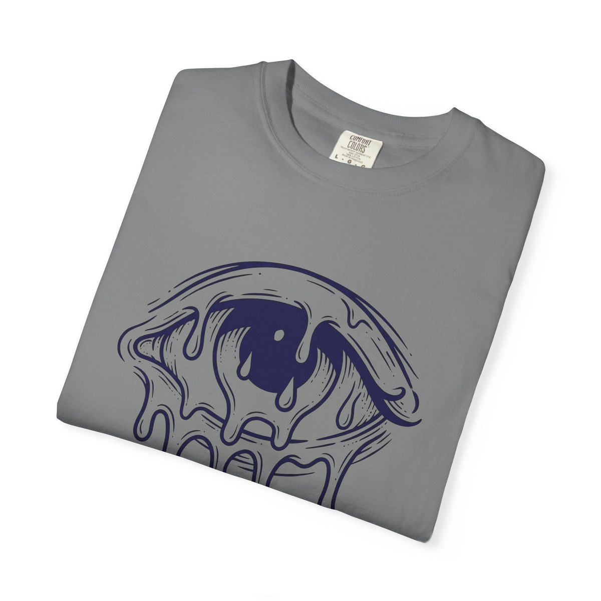 Melting Eye T-Shirt Aesthetic Gothic Gift Women Line Art T-Shirt Weeping Eye T-Shirt Style Fan Graphic T-Shirt Dark Illustration Minimal Drips