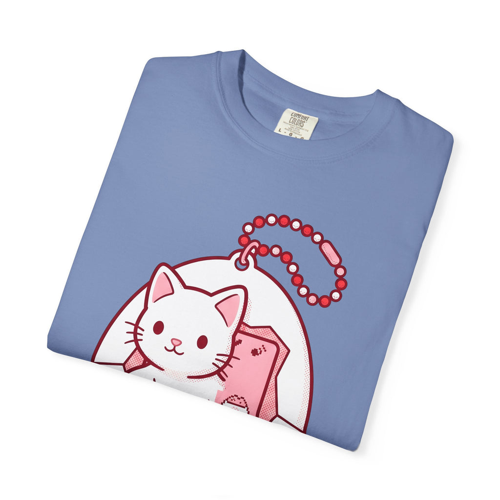Kitten Virtual Toy T-Shirt Cat Video Games Gift Women Cute T-Shirt Digital Pet T-Shirt Cat Fan Kawaii T-Shirt Gamer Graphic Vintage Charm T-Shirt
