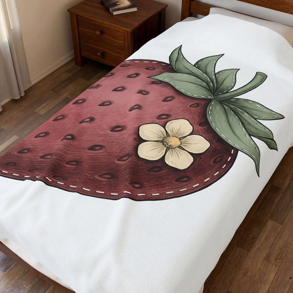 Strawberry Design Blanket Moms Harvest Gift Women Garden Blanket Fruit T-Sh