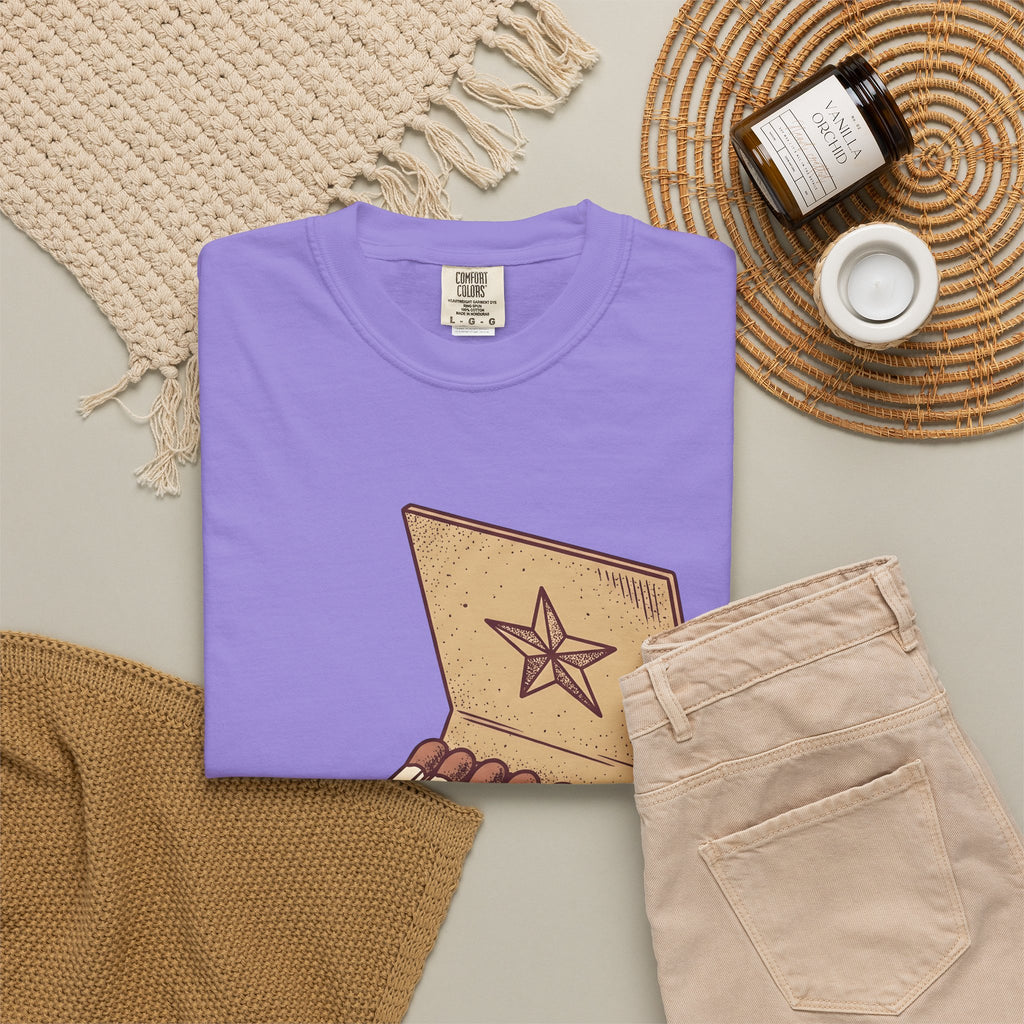 Matchbook Star T-Shirt Cowgirl Gypsy Gift Women Retro T-Shirt Matchcover T-Shirt Cowgirl Fan Vintage T-Shirt Bohemian Graphic Sketch Cowboy T-Shirt