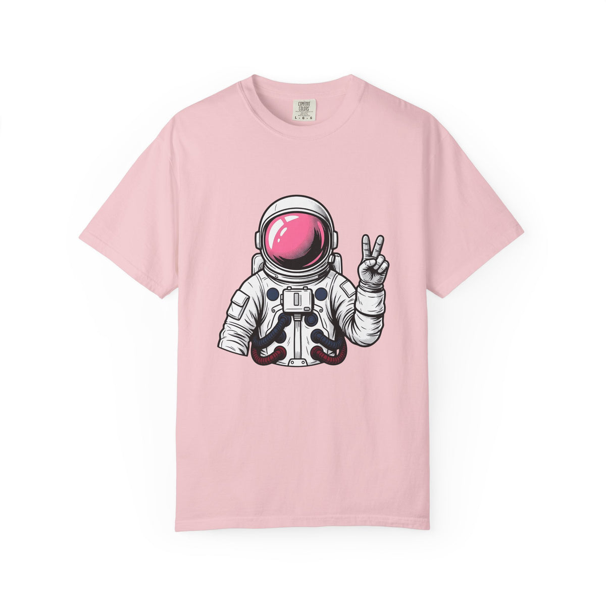Astronaut Graphic T-Shirt America Space Gift Women Comic T-Shirt Cosmonaut T-Shirt Patriot Fan Galactic Graphic Illustration Cartoon T-Shirt Retro