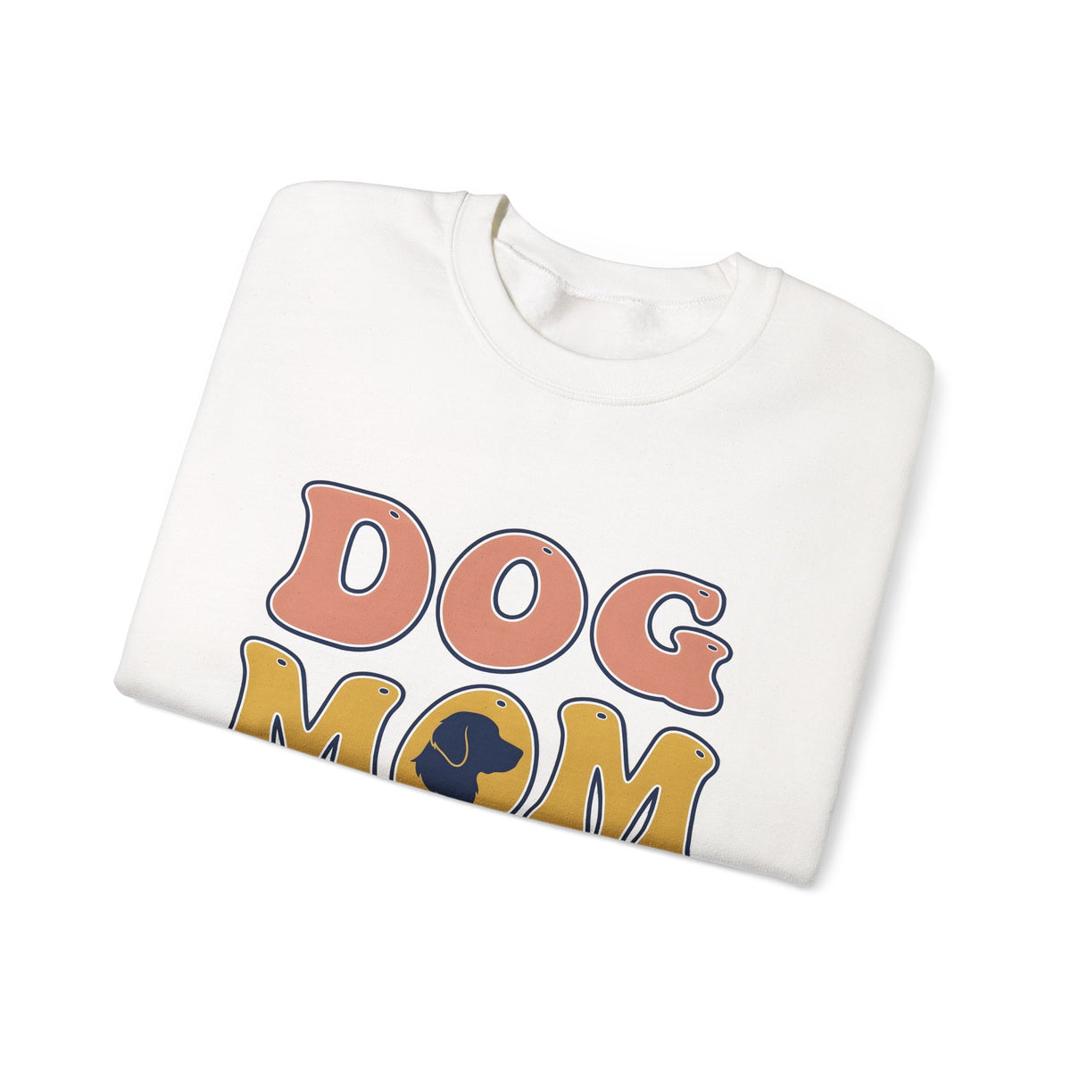 Dog Outline Sweatshirt Dog Mom Animal Gift Women Vintage Sweatshirt Puppy Sweatshirt Dog Mom Fan Retro Sweatshirt Creature Graphic Minimalist Large Text Sweatshirt