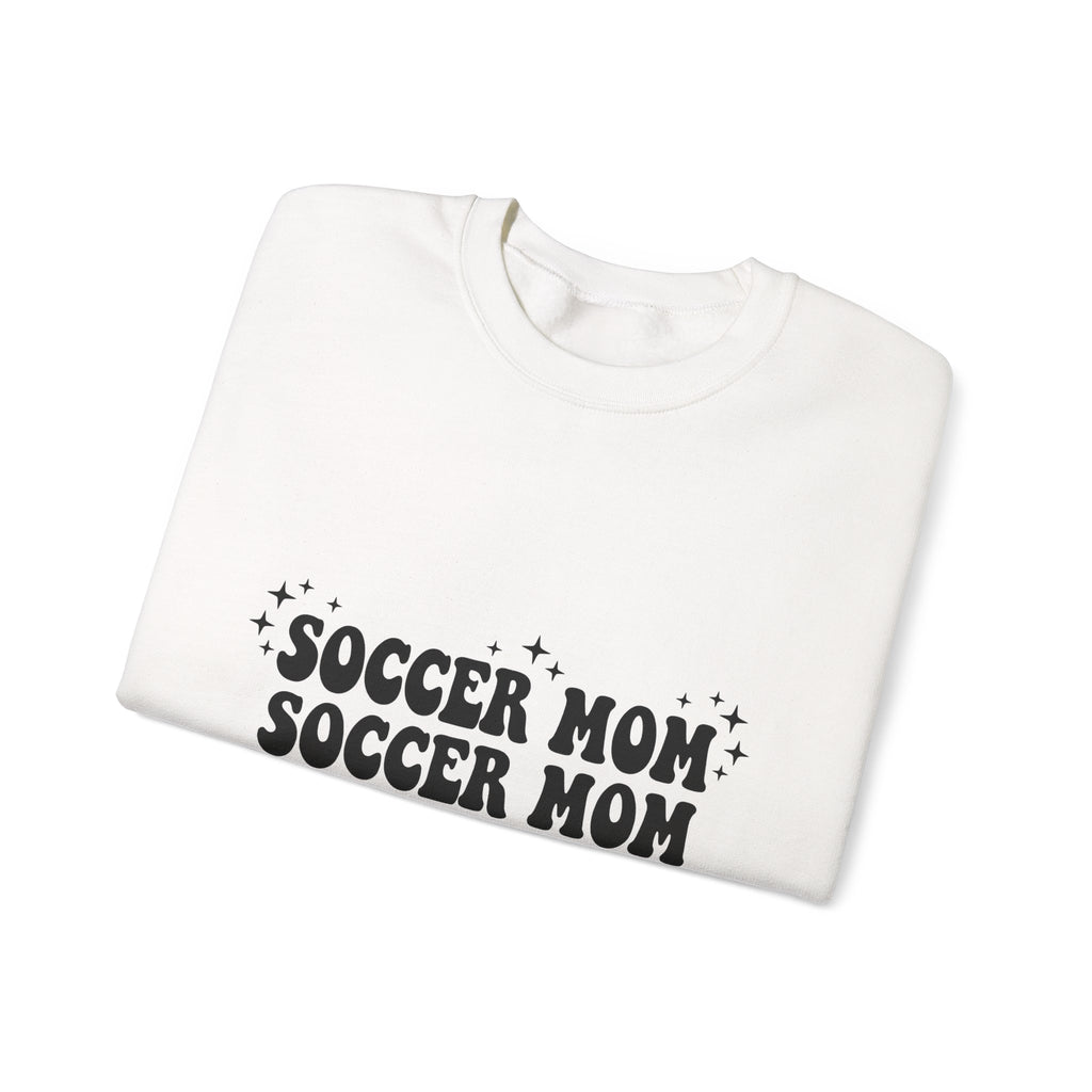 Soccer Mom Sweatshirt Moms Sports Gift Women Groovy Sweatshirt Football Mom Sweatshirt Mother Fan Athletic Graphic Soccer Graphic Retro Stars Sweatshirt