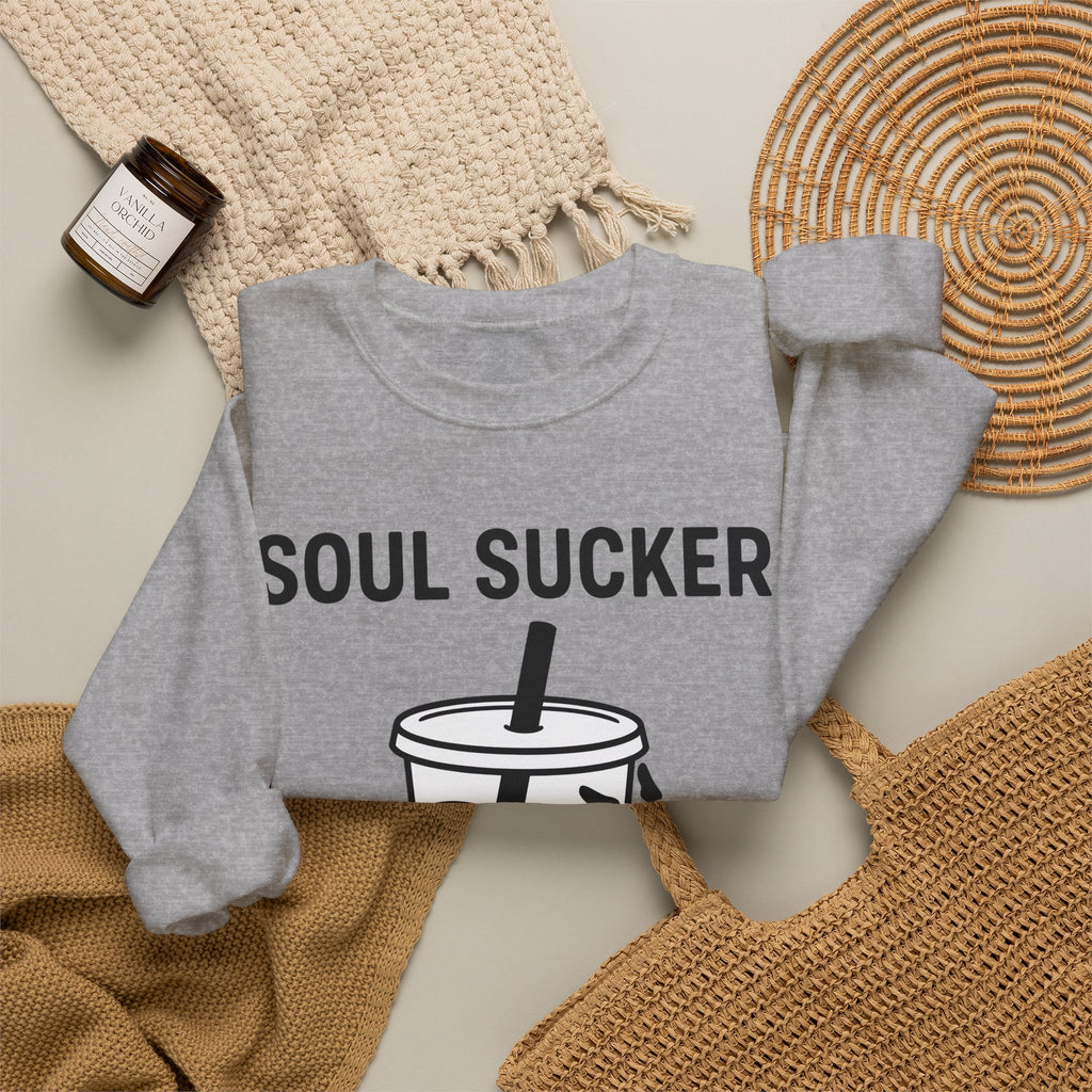 Skeleton Claw Tea Sweatshirt Drinks Dark Gift Women Modern Print Sweatshirt Bone Tea Sweatshirt Beverage Fan Graphic Design Illustration Comic Skull Sweatshirt