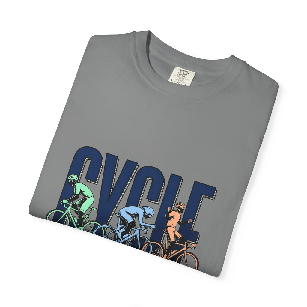 Cyclist Cycling Fitness Gift Bold Biker Cyclist Enthusiast Workout Retro Race T-Shirt