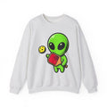 Alien Pickleball Sweatshirt Pickleball Humor Gift Women Cute Sweatshirt Alien Pickleball Sweatshirt Pickleball Fan Kawaii Sweatshirt Comedy Graphic Cartoon