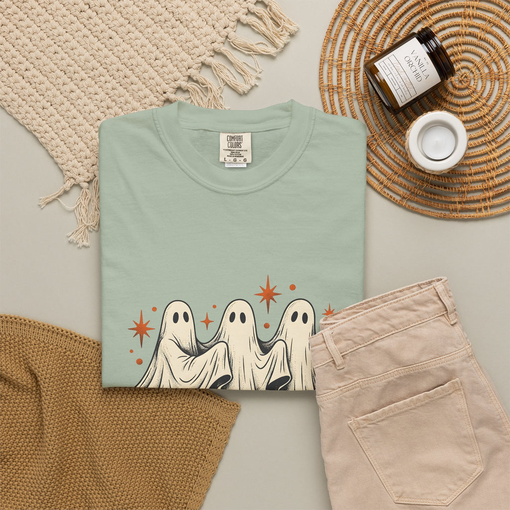 Apparition Skate T-Shirt Halloween Rollerblade Gift Women Hand Drawn T-Shirt Skateboard T-Shirt Spooky Fan Hand Drawn T-Shirt Inline Skate Graphic
