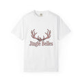 Reindeer Antlers Christmas Holiday Gift Glitter Caribou Xmas Fan Sparkly Seasonal Hand Drawn T-Shirt