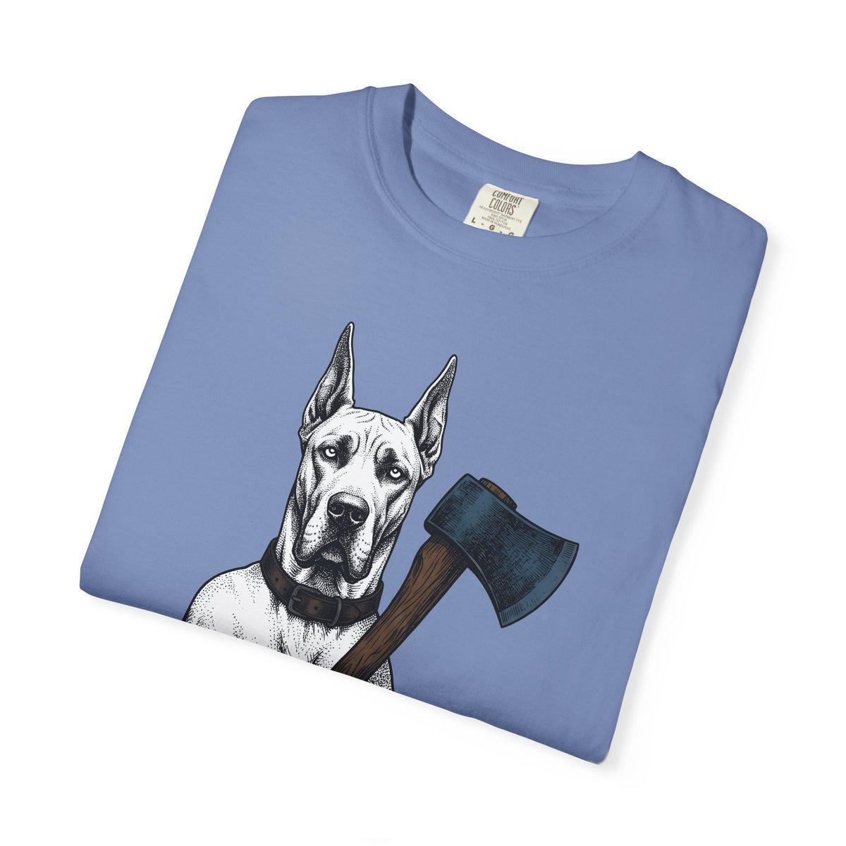 Dane Dog T-Shirt Dog Funny Gift Women Retro T-Shirt Great Dane T-Shirt Dog Fan Hound T-Shirt Humor Graphic Sketch Hatchet T-Shirt