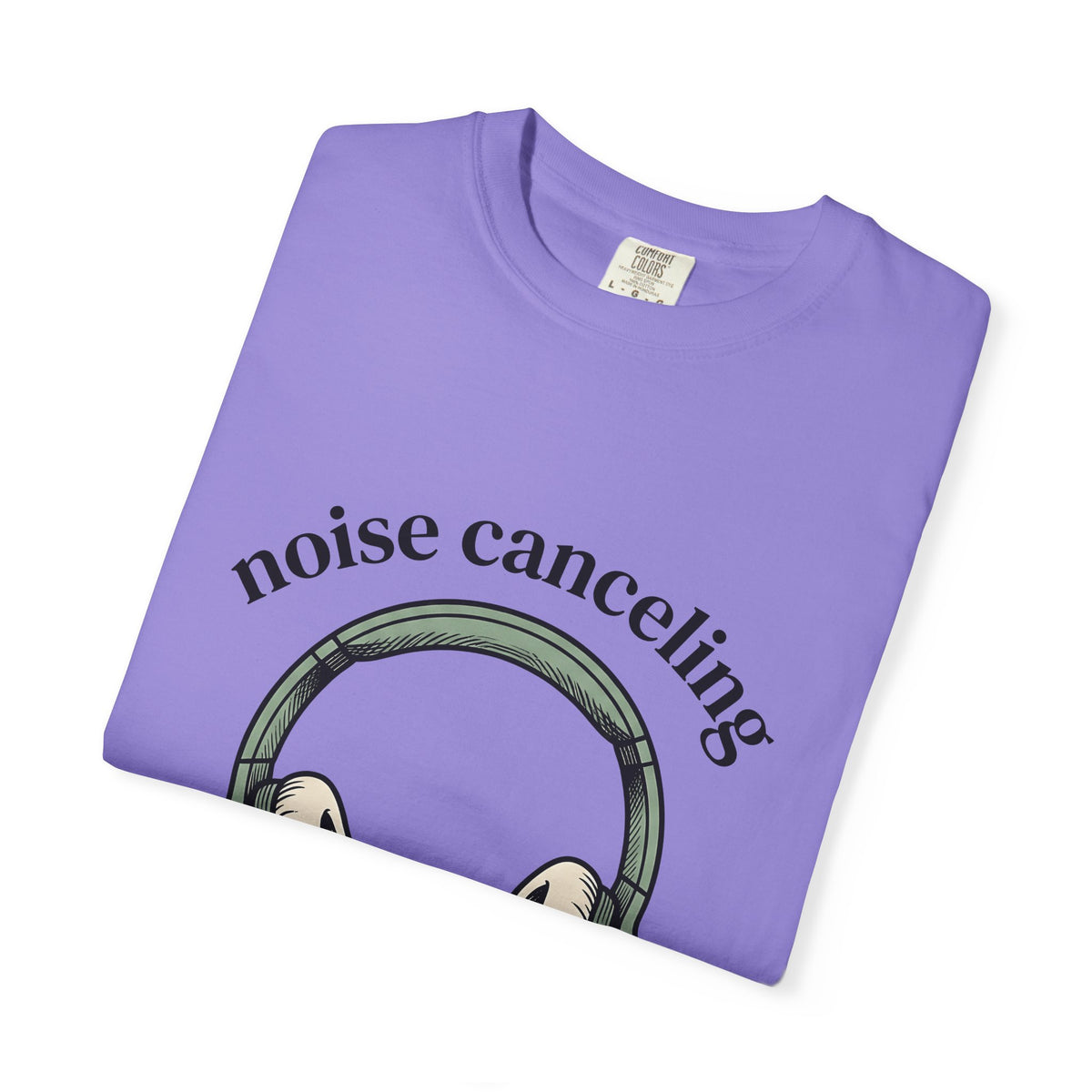 Headphones T-Shirt Mom Humor Gift Women Hand Drawn T-Shirt Earphones T-Shirt Mother Fan Illustrated T-Shirt Funny Graphic Minimalist Arch Text