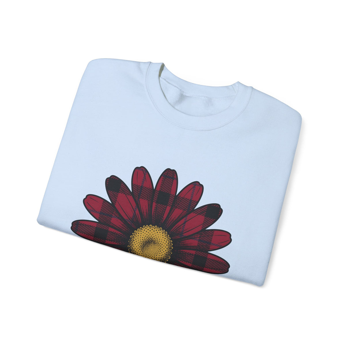 Gingham Flower Sweatshirt Moms Petals Gift Women Boho Sweatshirt Gingham Sweatshirt Motherhood Fan Bohemian Sweatshirt Floral Graphic Retro Flower Sweatshirt