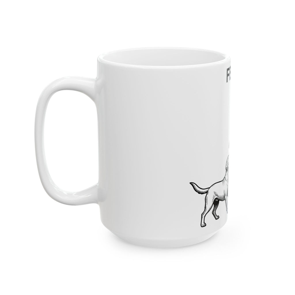 Canine Skeleton Mug Dog Fall Holiday Gift Women Old School Mug Dog Skeleton Mug Dog Fan Retro Mug Autumn Graphic Line Art Skeletal