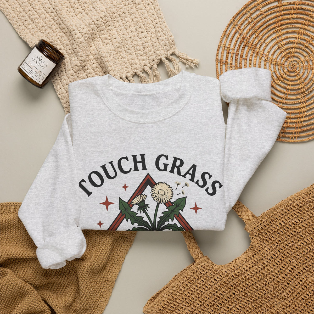 Hand Seed Head Sweatshirt Boho Chic Environment Gift Women Old Fashioned Sweatshirt Dandelion Sweatshirt Hippie Fan Vintage Sweatshirt Eco Graphic Sketch