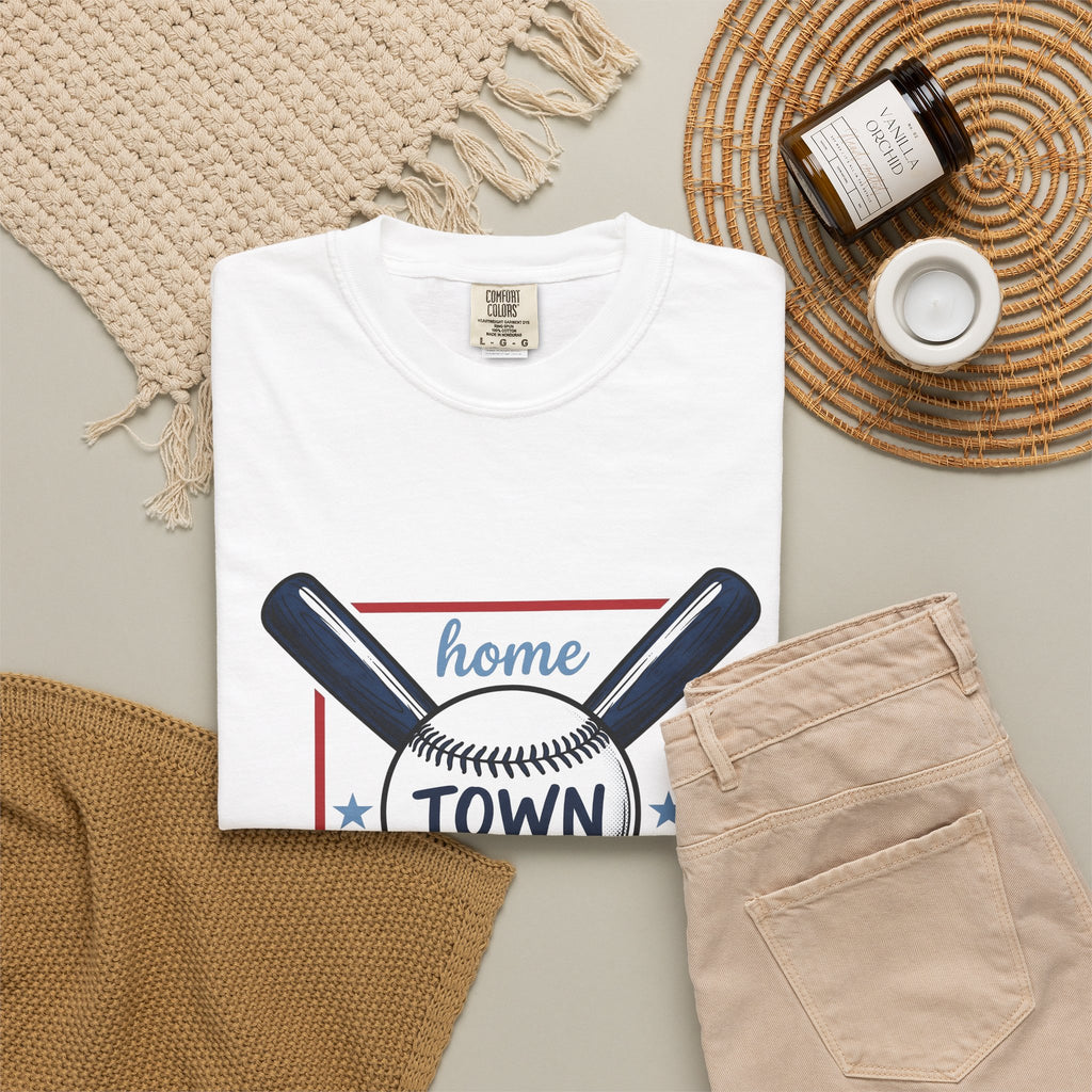 Baseball Graphic T-Shirt America/4th Of July Sports Gift Women Vintage T-Shirt Baseball T-Shirt Patriot Fan Distressed T-Shirt Athletic Graphic