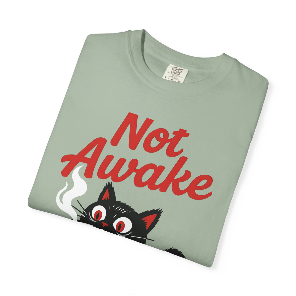 Black Cat Coffee Cat Coffee Gift Cartoon Coffee Cat Fan Comic Caffeine Retro Coffee T-Shirt