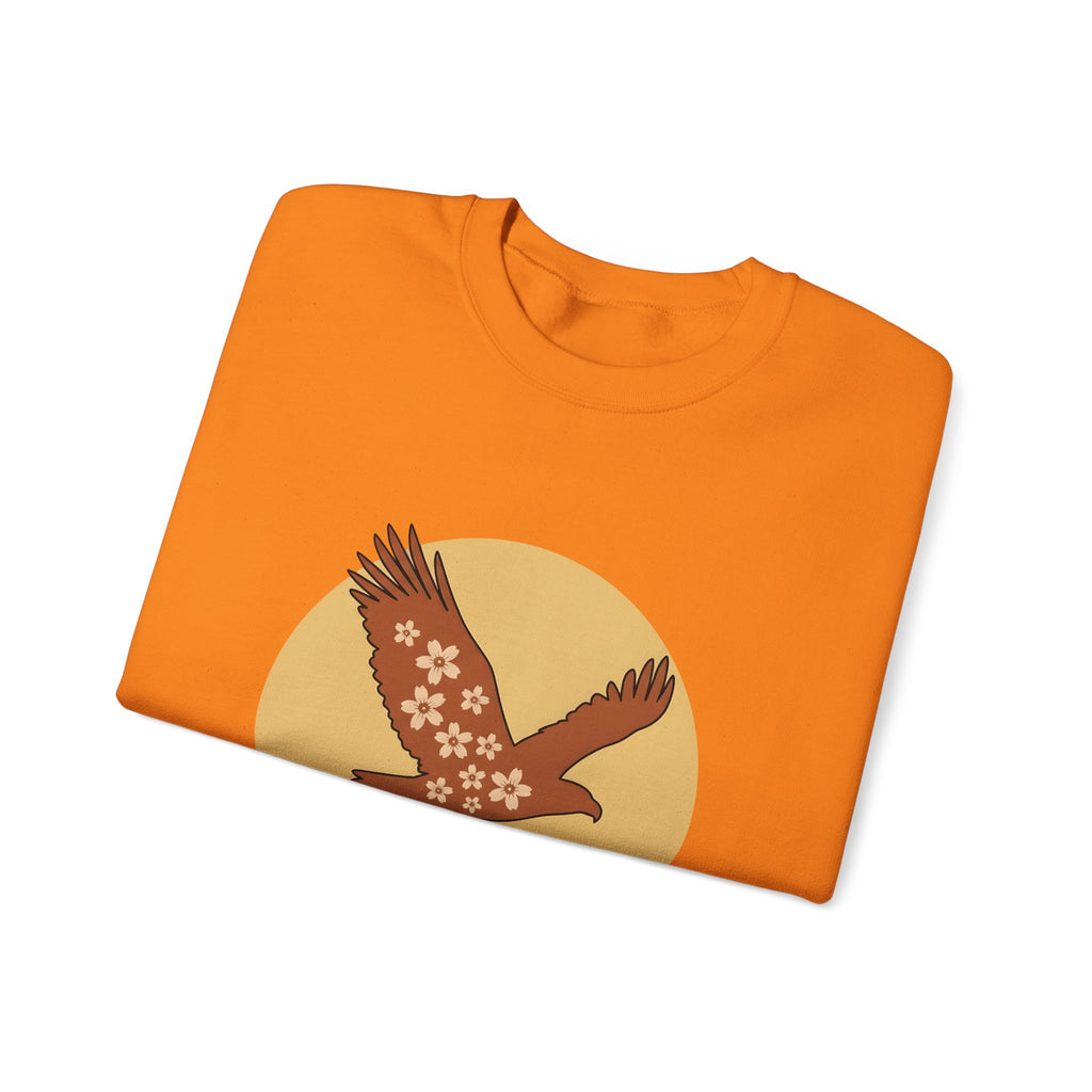 Floral Eagle Sweatshirt Boho Chic Nature Gift Women Boho Sweatshirt Bird Sweatshirt Bohemian Fan Tribal Graphic Sweatshirt Minimalist Mountains Sweatshirt