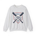 Baseball Graphic Sweatshirt America/4th Of July Sports Gift Women Vintage Sweatshirt Baseball Sweatshirt Patriot Fan Distressed Sweatshirt Athletic Graphic