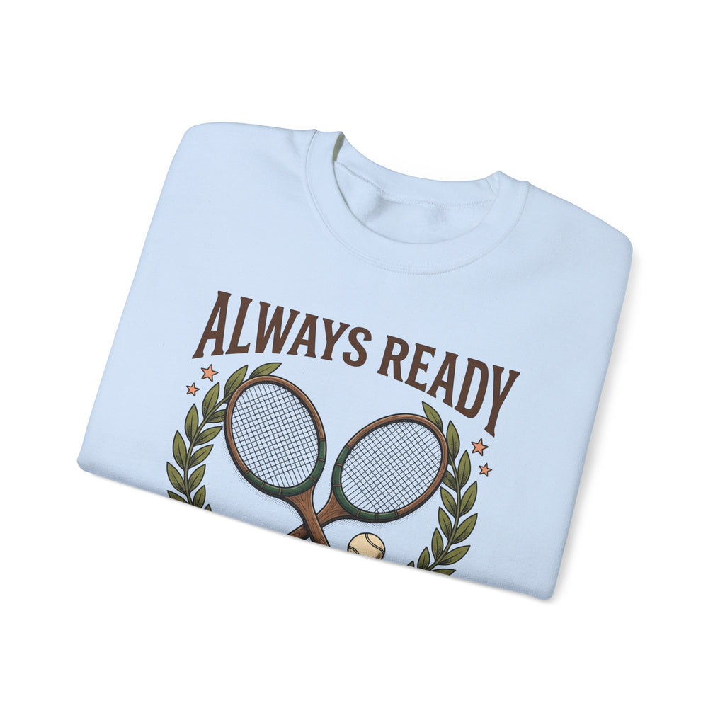 Tennis Rackets Sweatshirt Tennis Fitness Gift Women Vintage Sweatshirt Racket Sweatshirt Tennis Enthusiast Retro Sweatshirt Workout Graphic Hand Drawn Laurel
