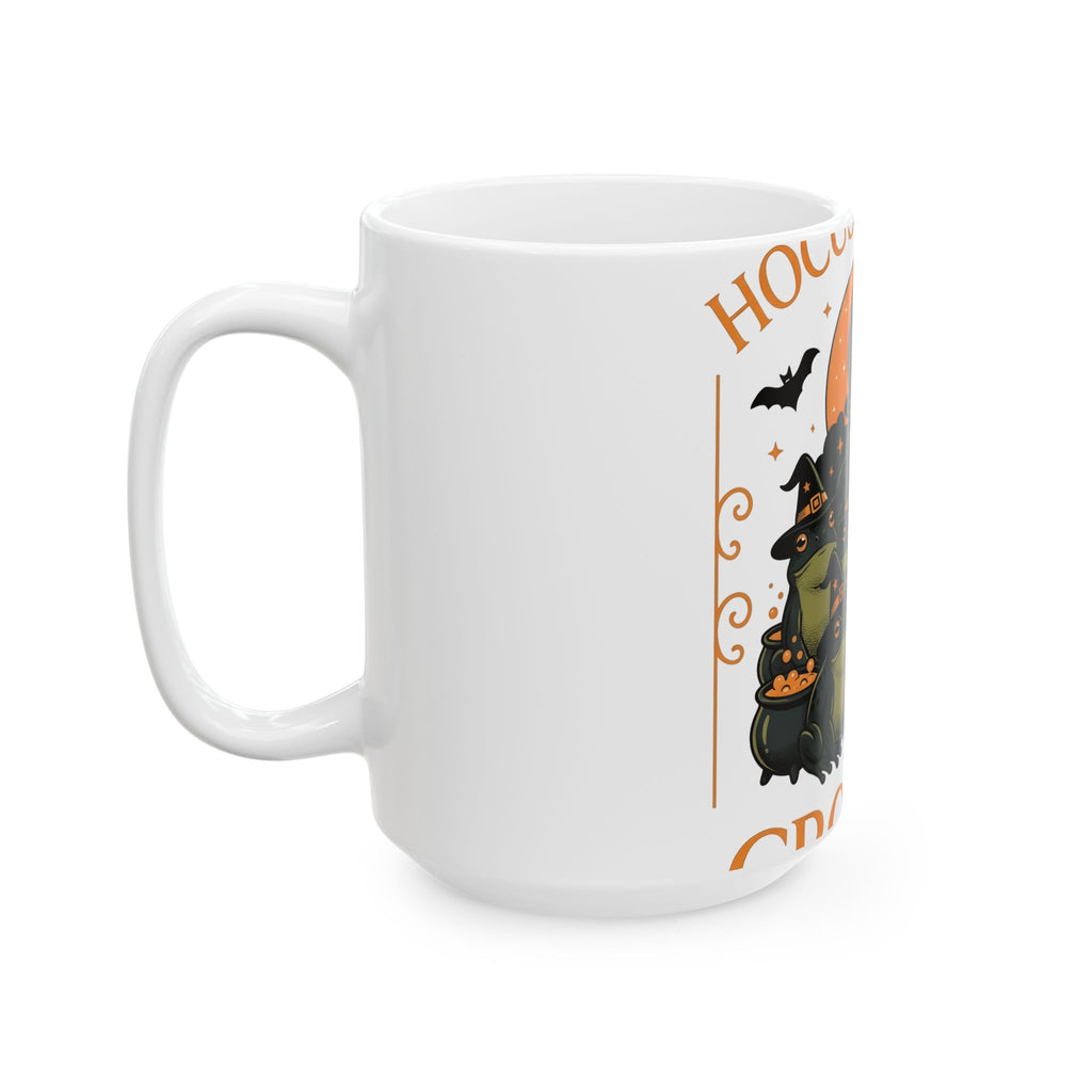 Witch Frogs Mug Halloween Animal Gift Women Cartoon Mug Toad Mug Horror Fan Comic Mug Creature Graphic Vintage Cauldrons Mug