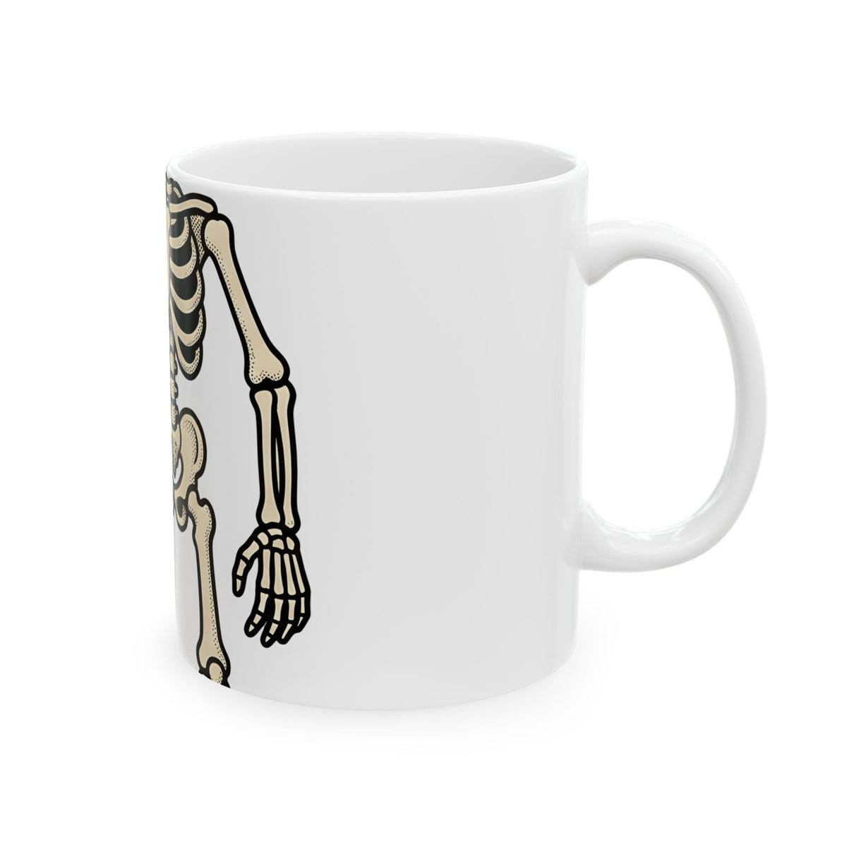 Skeleton Lantern Halloween Spooky Gift Vintage Jack O Lantern Horror Fan Creepy Hand Drawn Mug