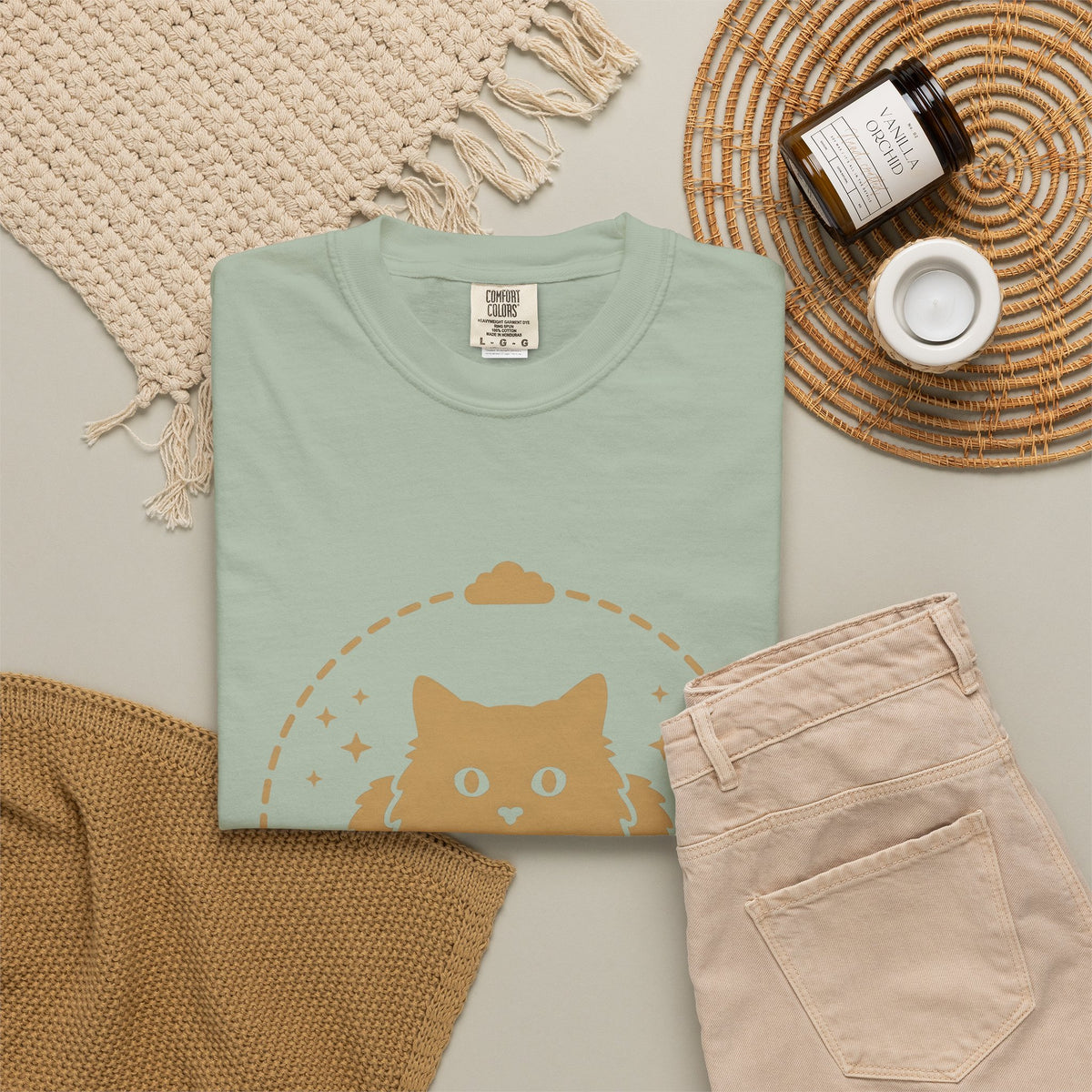 Soft Cat Cat Pet Gift Simple Kitten Cat Fan Minimalist Animal Contemporary Sparkles T-Shirt