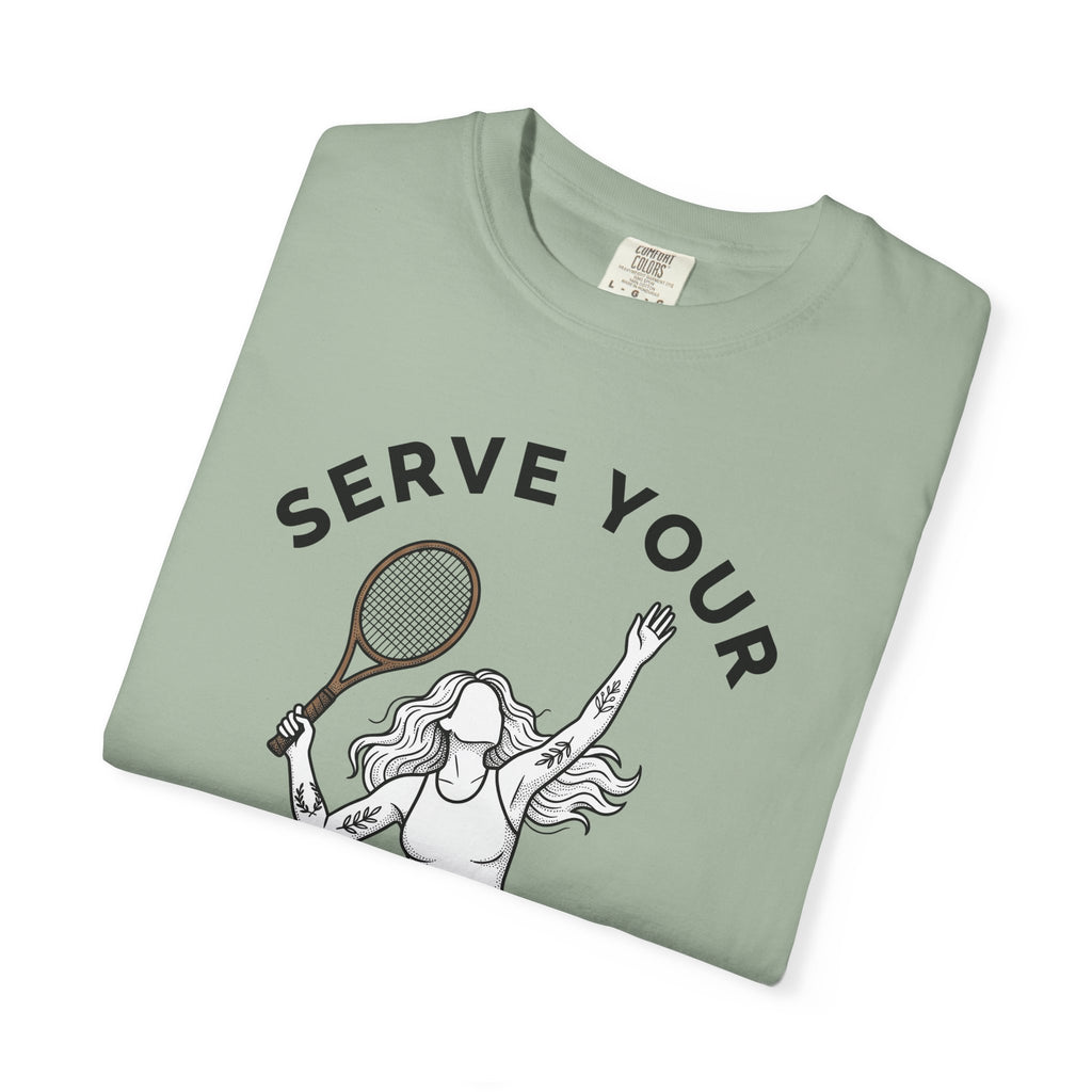 Tennis Competitor T-Shirt Sports Exercise Gift Women Cartoon T-Shirt Tennis Player T-Shirt Athlete Fan Tennis Star T-Shirt Fitness Graphic Flat