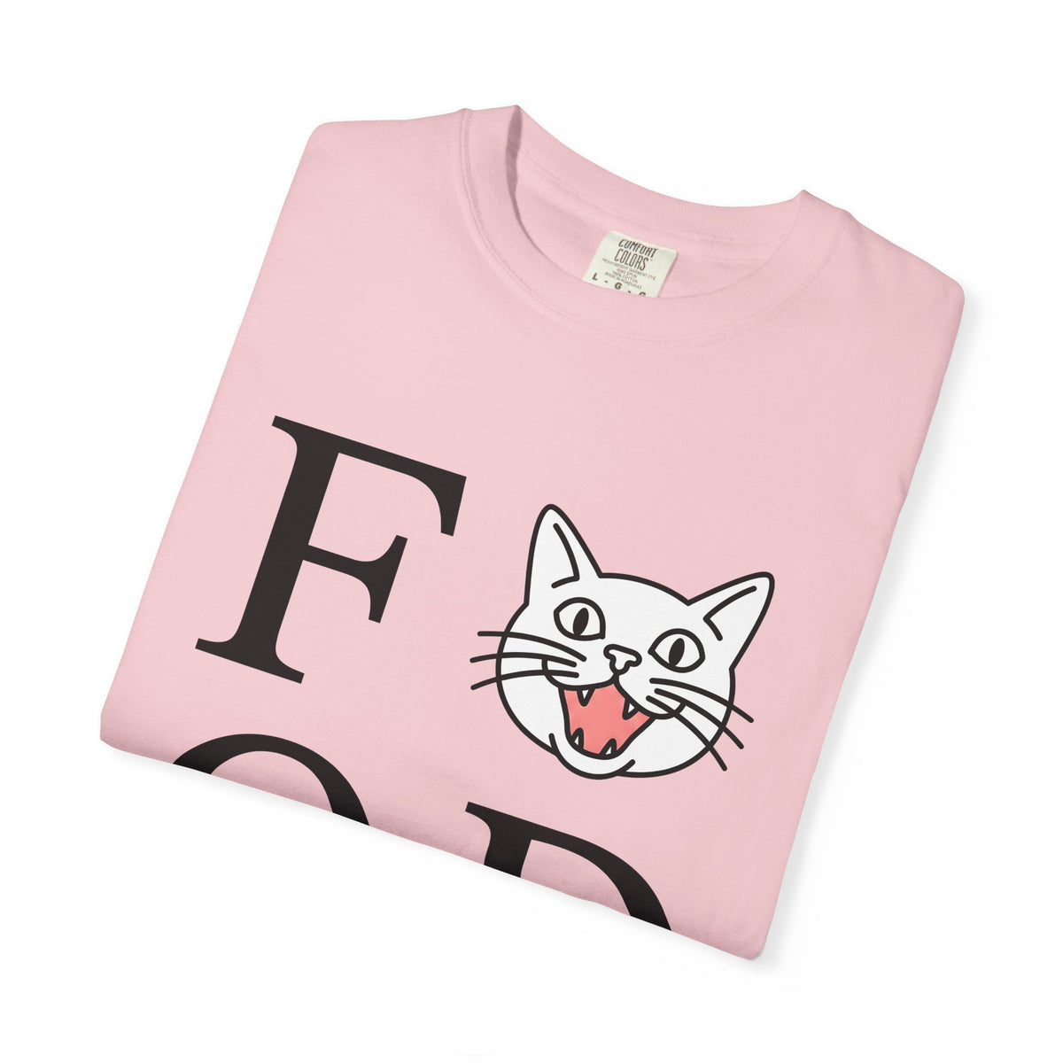 Cat Face Graphic T-Shirt Cat Humor Gift Women Minimalist T-Shirt Kitty T-Shirt Feline Fan Simple T-Shirt Funny Graphic Modern Bold Letters T-Shirt